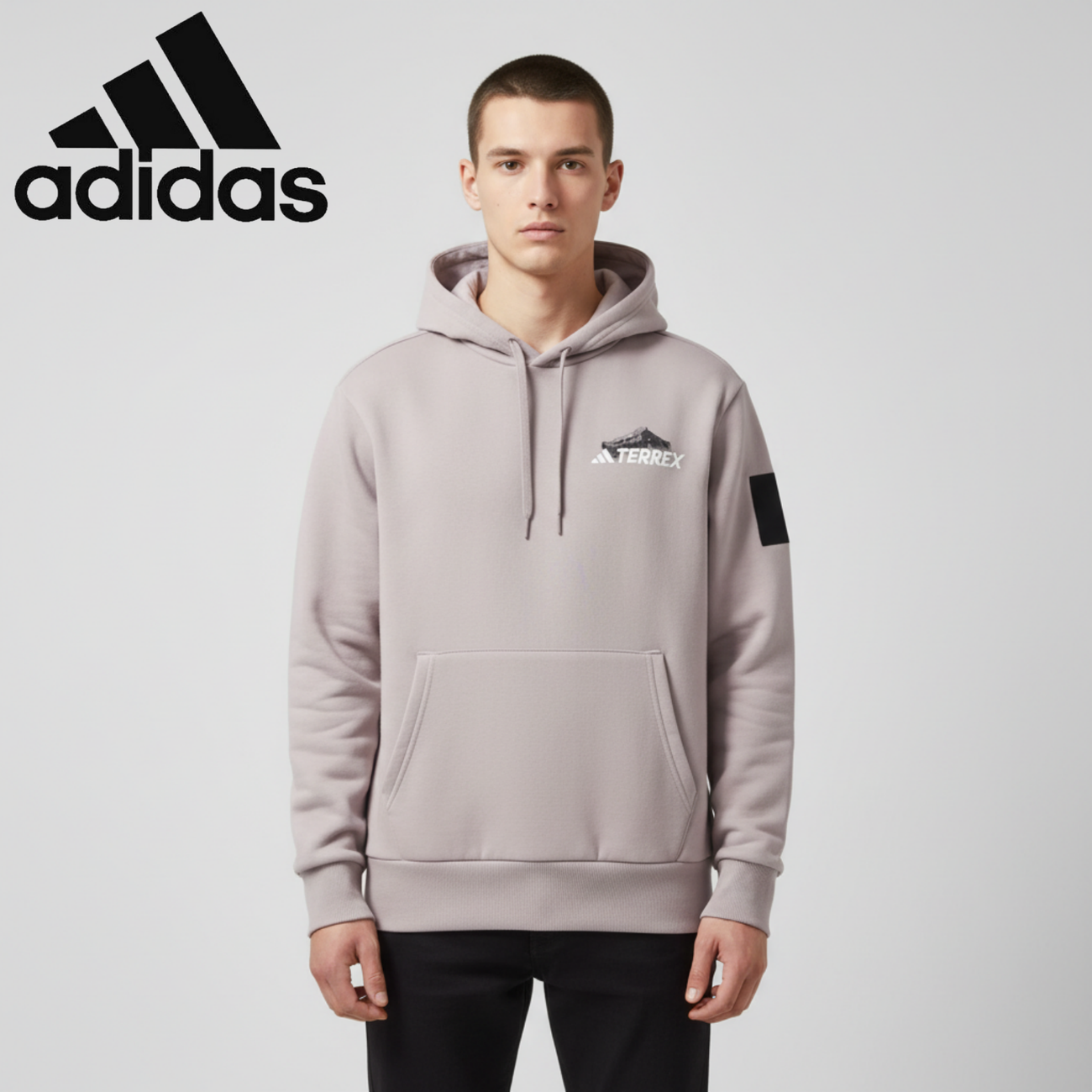 Áo hoodie nam Adidas kinh điển dễ phối đồ thời trang nhẹ đơn giản hàng mới mùa xuân casual thể thao
